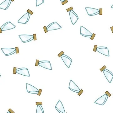 Pattern celebration glass trophy cartoon vector Stock Illustration