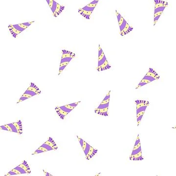 Pattern celebration party hat cartoon vector 스톡 일러스트