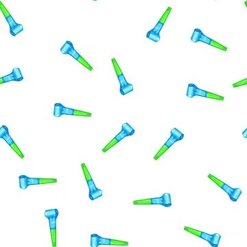 Pattern celebration party whistle cartoon vector 스톡 일러스트