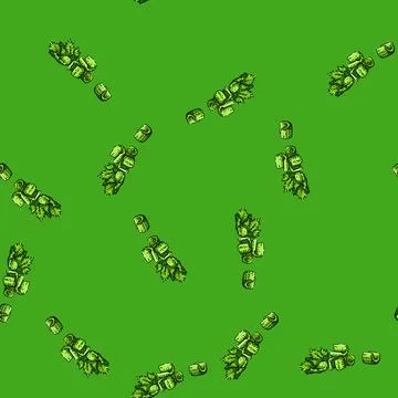 Pattern celery food sketch hand drawn Stock Illustration