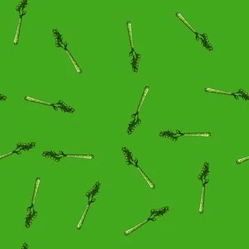 Pattern celery leaf sketch hand drawn Stock Illustration