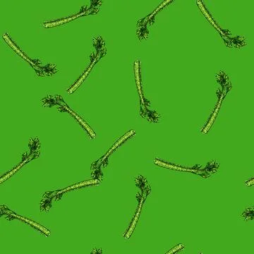 Pattern celery vegetable sketch hand drawn 스톡 일러스트