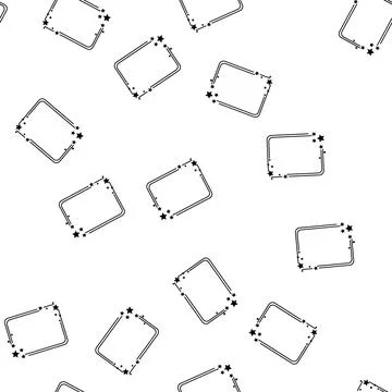 Pattern celestial starry frame cartoon vector Illustrazione stock
