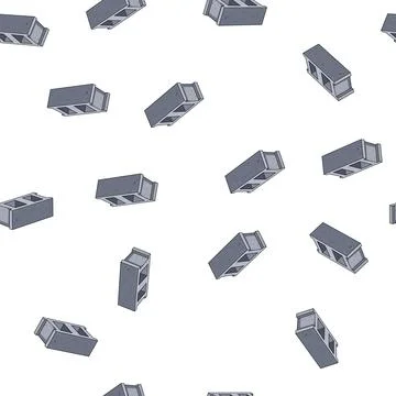 Pattern Cement block building material for construction projects イラスト素材