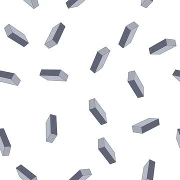 Pattern Cement block building material flat cartoon 스톡 일러스트
