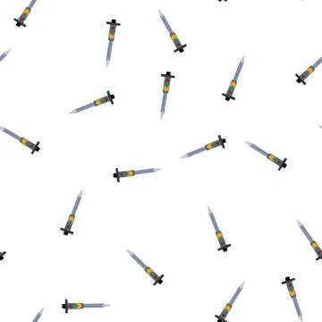 Pattern cement brick chisel cartoon vector イラスト素材