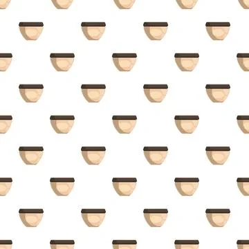 Pattern of ceramic bowls for kitchenware design Stock Illustration