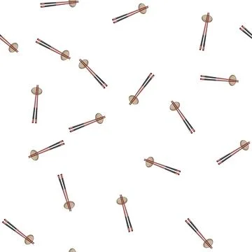 Pattern ceramic chopstick rest cartoon vector Stock Illustration