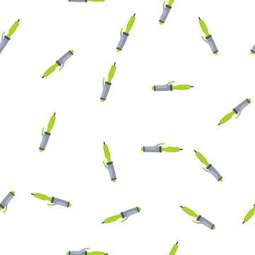Pattern ceramic curling iron cartoon vector Stock Illustration