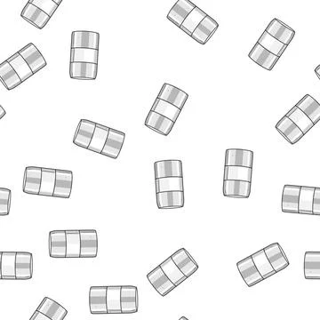 Pattern ceramic spice grinder cartoon vector Stock Illustration