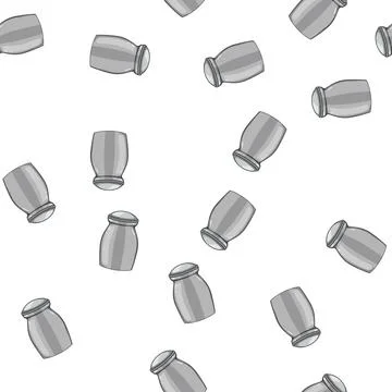 Pattern ceramic urn ashes cartoon vector イラスト素材