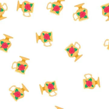 Pattern ceramic vintage cup cartoon vector Stock Illustration