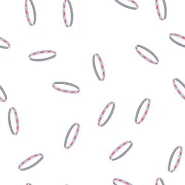 Pattern chain bracelet silver cartoon vector Stock Illustration