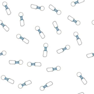 Pattern chain keychain key cartoon vector Stock Illustration