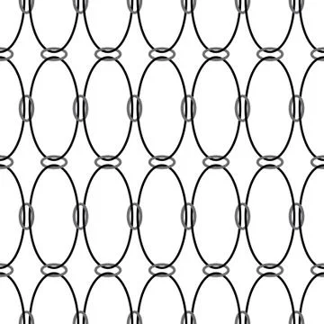 Pattern with chained oval Stock Illustration