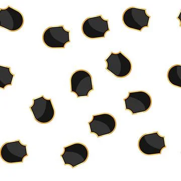 Pattern champagne shield golden luxury cartoon vector Stockillustratie