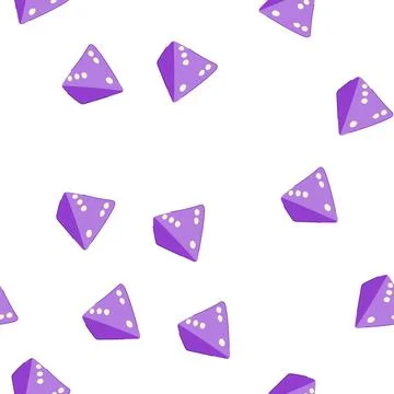 Pattern chance dice cartoon vector Stock Illustration