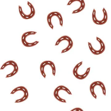 Pattern chance horseshoe cartoon vector Stock Illustration