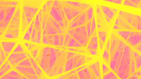 Pattern of chaotically moving reflected lines. 3d rendering loop animation HD Stock Footage 208840856