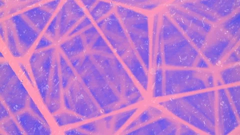 Pattern of chaotically moving reflected lines. 3d rendering loop animation Stock Footage 221022130