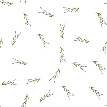 Pattern charm lavender cartoon vector Stock Illustration