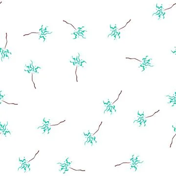 Pattern charm magic stick cartoon vector Stock Illustration