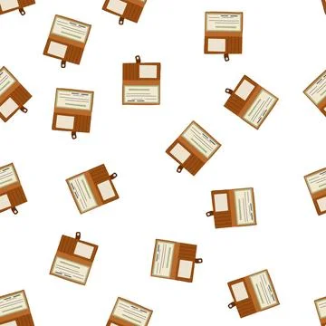 Pattern check checkbook cartoon vector Illustrazione stock