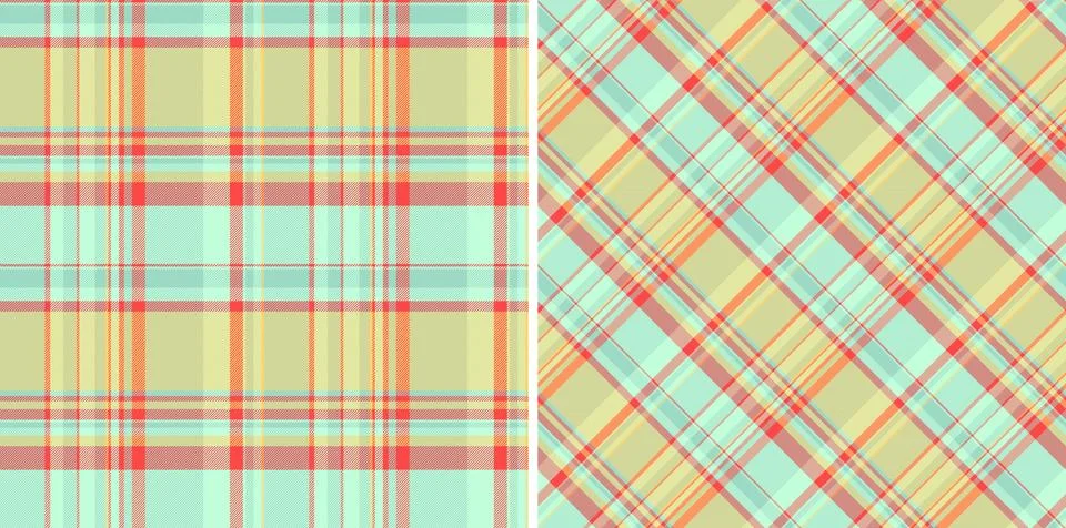 Pattern check plaid of background texture vector with a seamless textile ta.. Stock Illustration