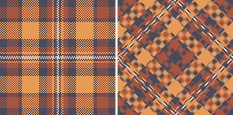 Pattern check plaid of vector tartan fabric with a seamless textile backgro.. Illustrazione stock