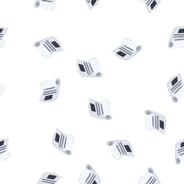 Pattern check receipt cartoon vector Illustrazione stock