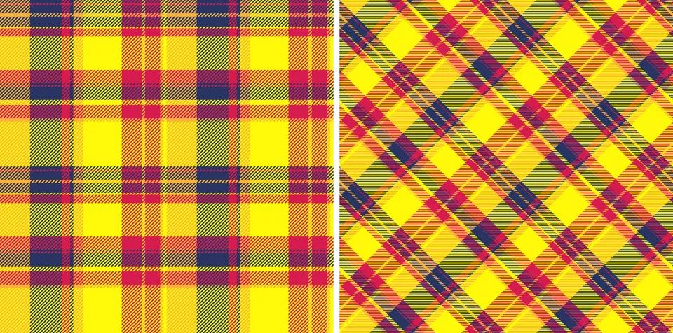 Pattern check texture of vector textile fabric with a background tartan pla.. Illustrazione stock