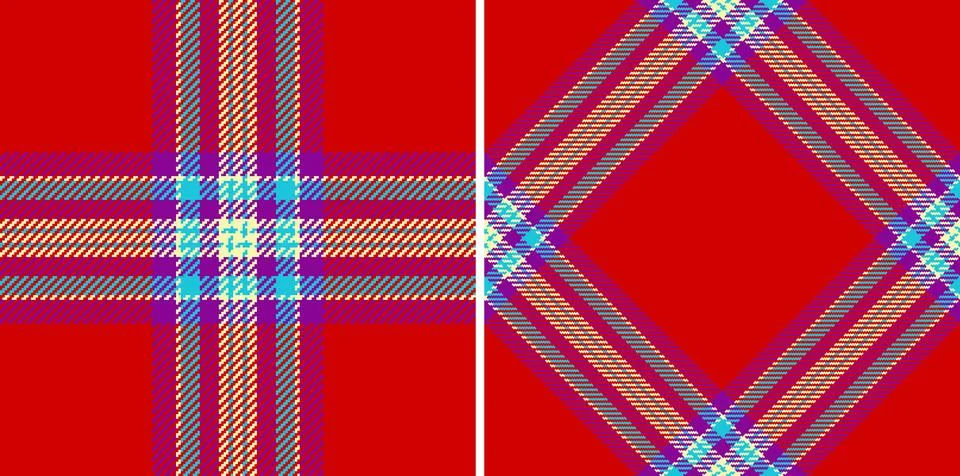 Pattern check vector of fabric background plaid with a texture textile seam.. Stock Illustration