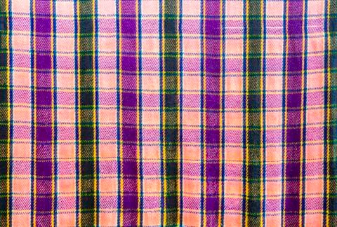 Pattern of  checkered on fabric Stock Photos