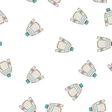 Pattern cheer winter sweater cozy cartoon vector 스톡 일러스트