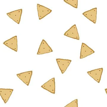 Pattern cheese cracker biscuit cartoon vector イラスト素材