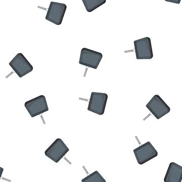 Pattern chef frying pan kitchen cartoon vector Stock Illustration