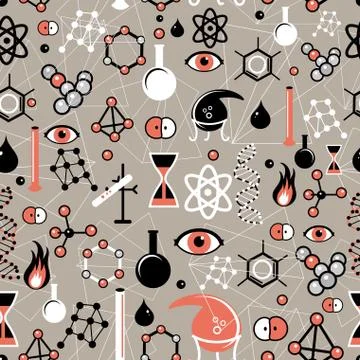 Pattern chemical elements Stock Illustration