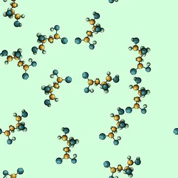Pattern chemistry molecule atom sketch hand drawn Stock Illustration
