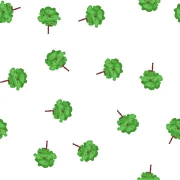Pattern cherry fruit tree growing producing fresh berries Stock Illustration