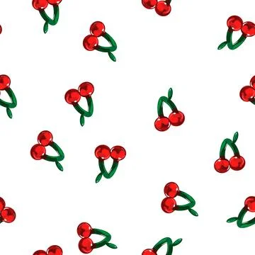 Pattern cherry jelly candy cartoon vector Stock Illustration