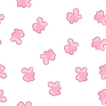 Pattern chew bubble gum cartoon vector イラスト素材