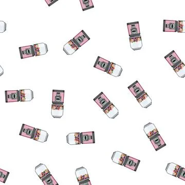 Pattern chewing bubblegum machine cartoon vector 库存插图