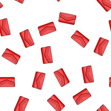 Pattern chic clutch bag cartoon vector 库存插图