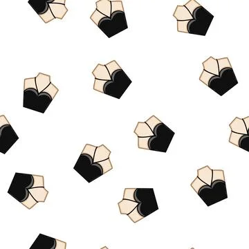 Pattern chic neckline dress cartoon vector 库存插图