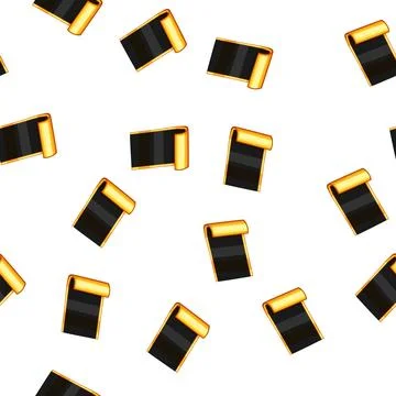Pattern chic sticker golden luxury cartoon vector Stock Illustration