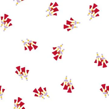 Pattern chic tassel earrings cartoon vector Stock Illustration