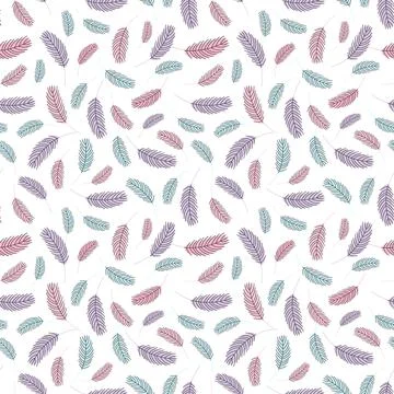 Pattern with chicken feathers.. Stock Illustration