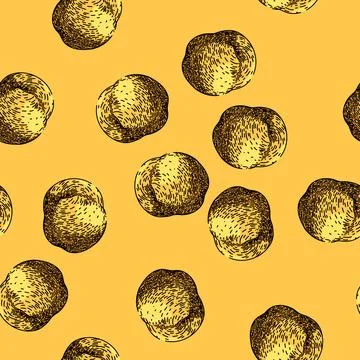 Pattern chickpea hummus arabic sketch hand drawn Stock Illustration