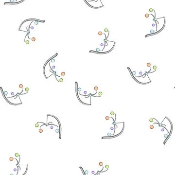 Pattern child crib mobile cartoon vector Stock Illustration