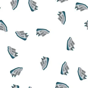 Pattern child kid shoes cartoon vector Stock Illustration